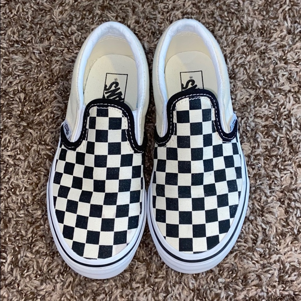 Barely worn classic checkerboard vans